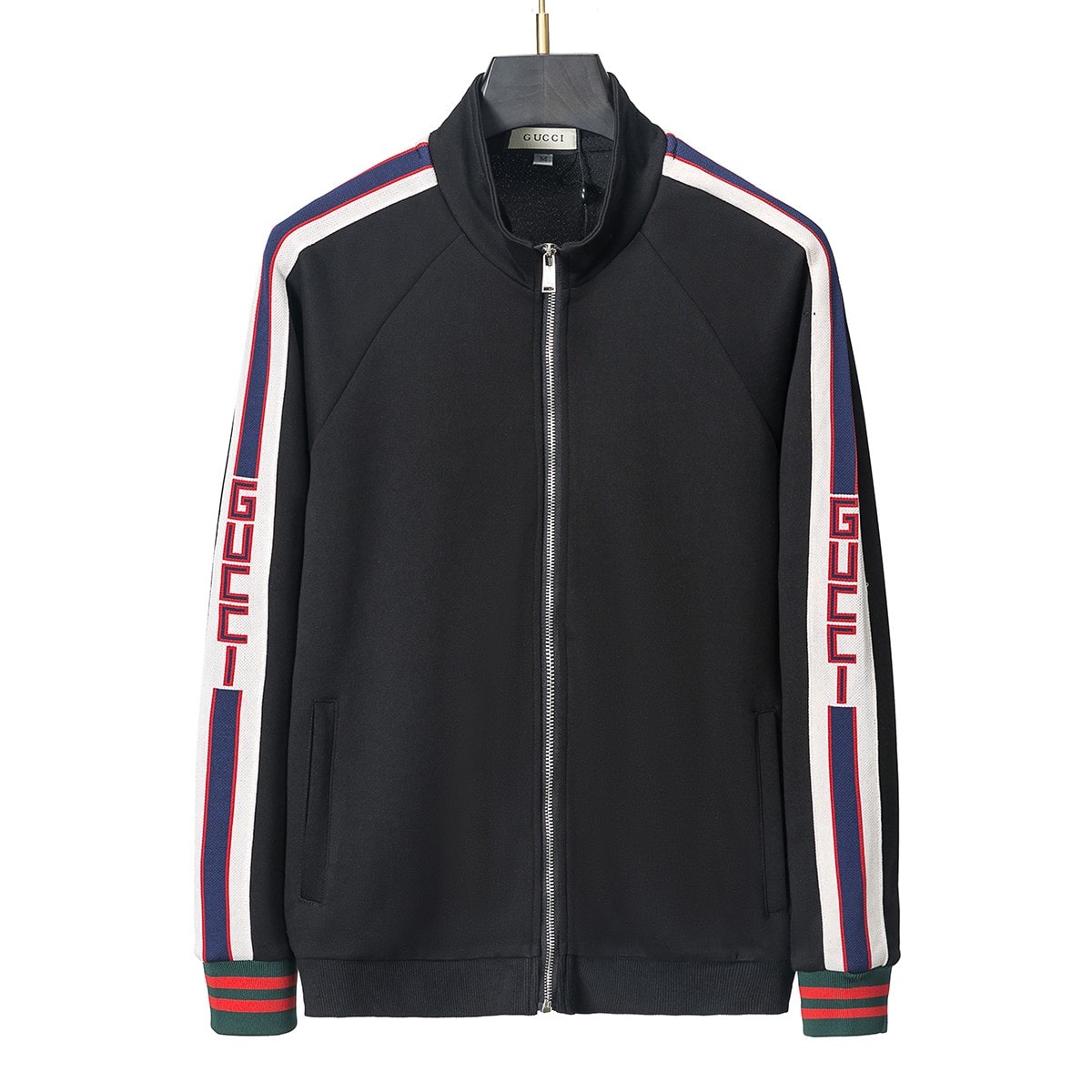 Gucci Jacquard Stripe Black Tracksuit