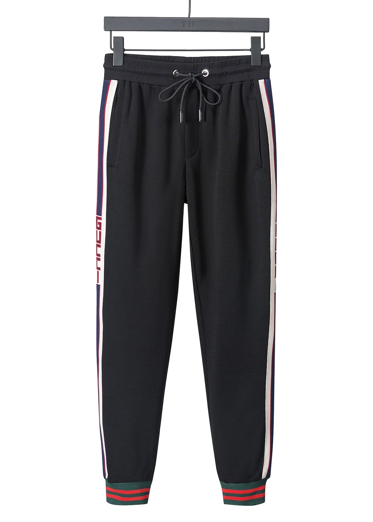 Gucci Jacquard Stripe Black Tracksuit Hollo Shoe