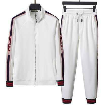 Gucci Jacquard Stripe White Tracksuit