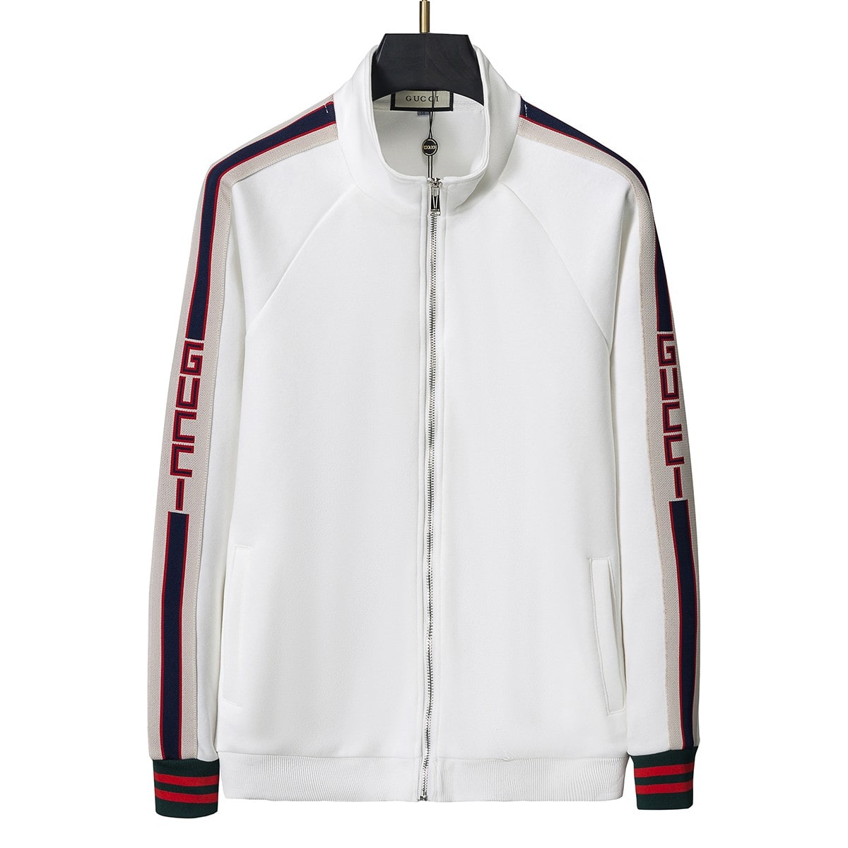 Gucci Jacquard Stripe White Tracksuit