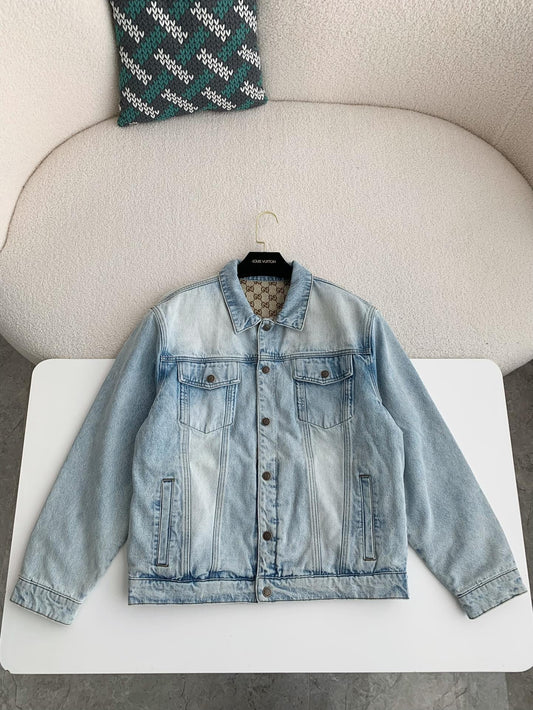 Gucci Reversible Light Blue Denim Jacket