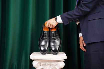 The Jet Black Brogue Oxfords