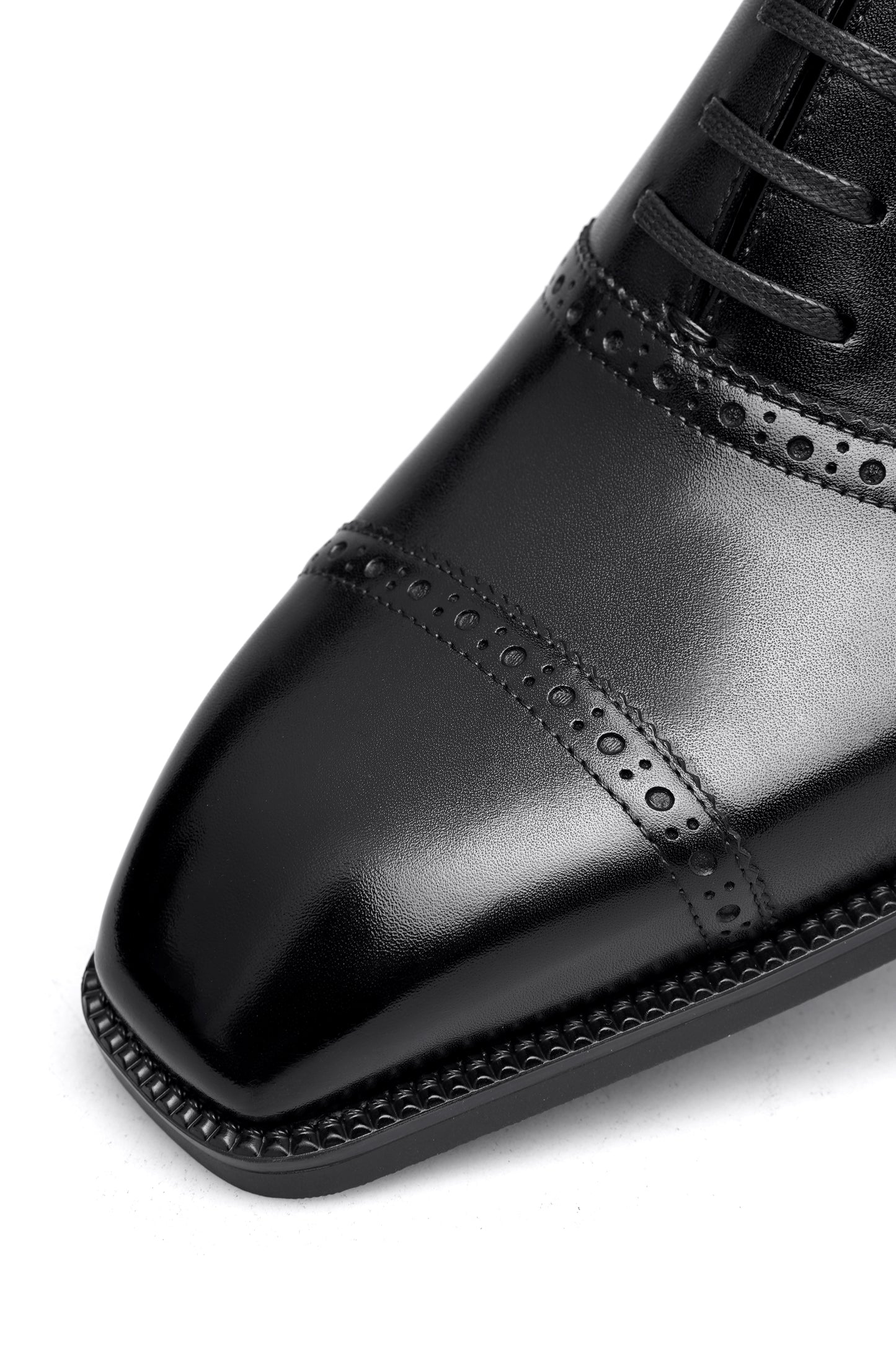 The Jet Black Brogue Oxfords