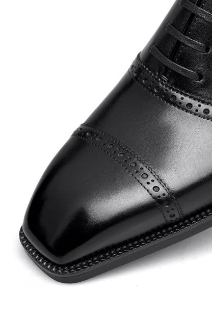 The Jet Black Brogue Oxfords