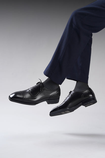 The Jet Black Brogue Oxfords
