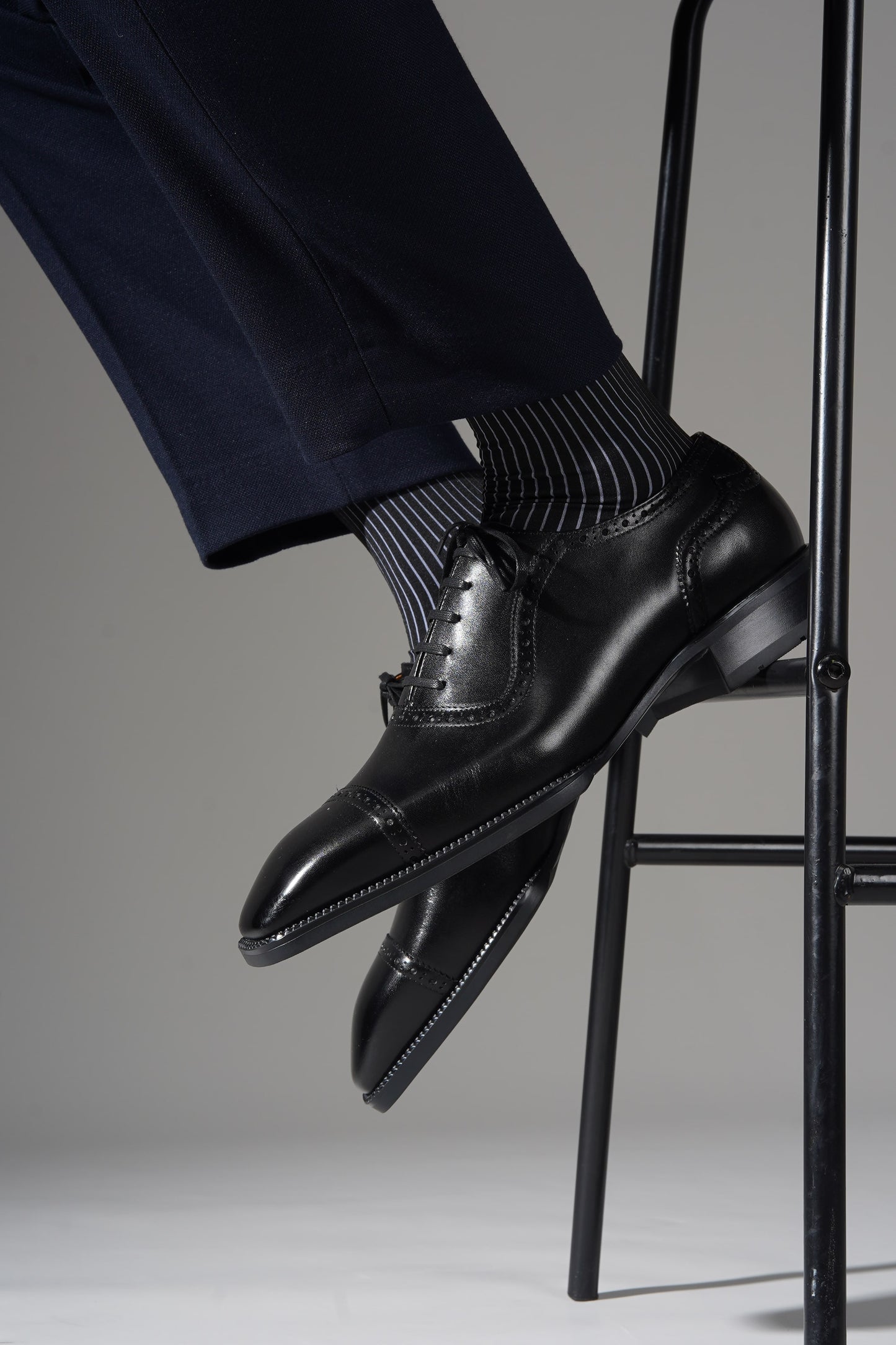 The Jet Black Brogue Oxfords