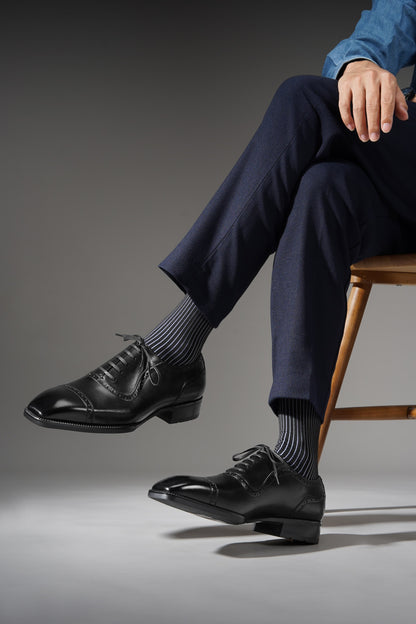 The Jet Black Brogue Oxfords