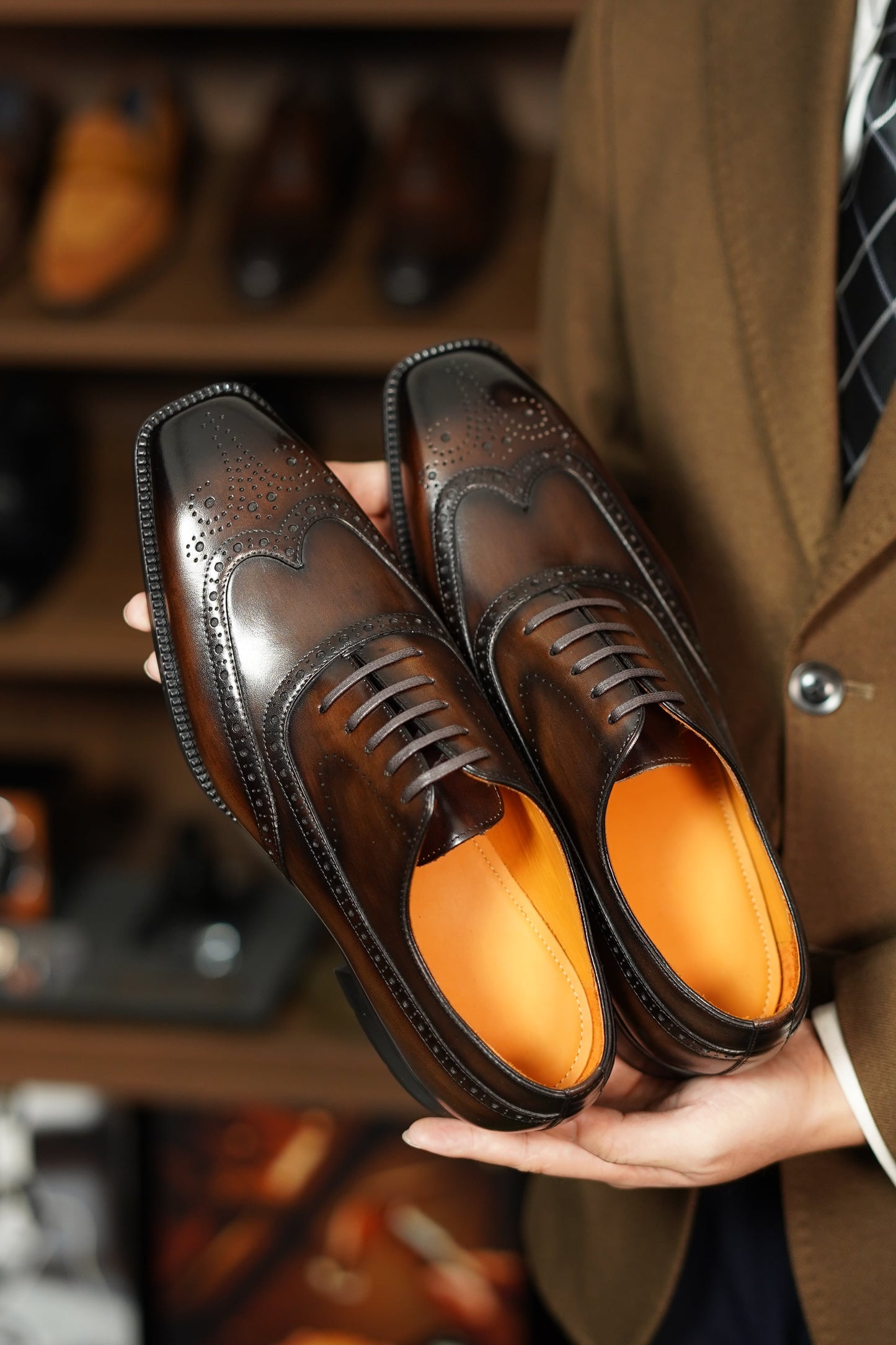 The Artisan Dark Brown Wingtip Oxford