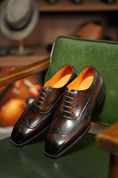 The Artisan Dark Brown Wingtip Oxford