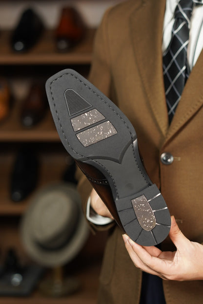 The Artisan Dark Brown Wingtip Oxford