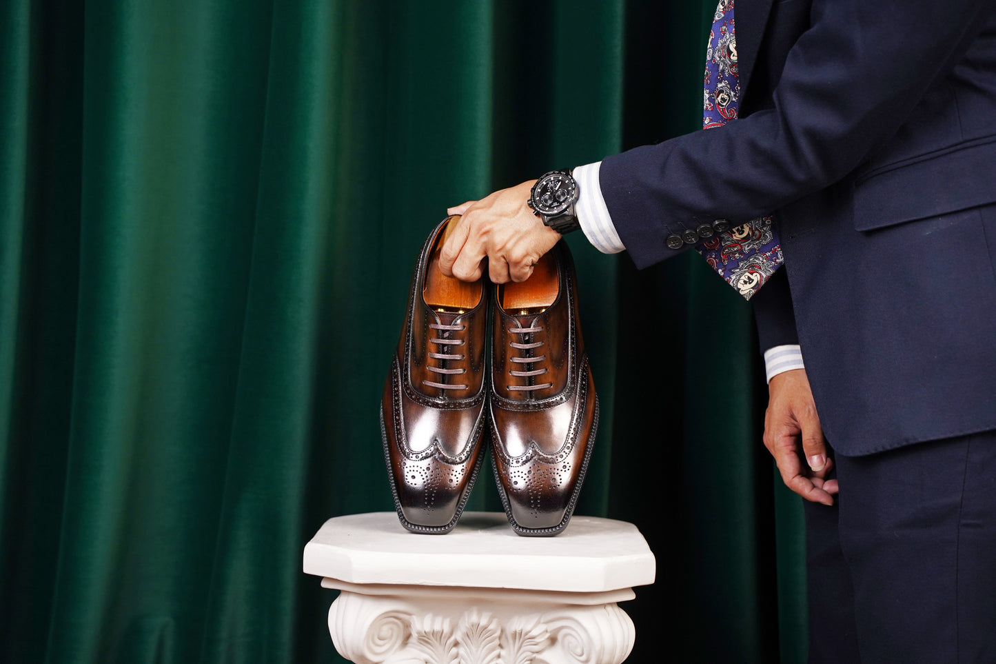 The Artisan Dark Brown Wingtip Oxford