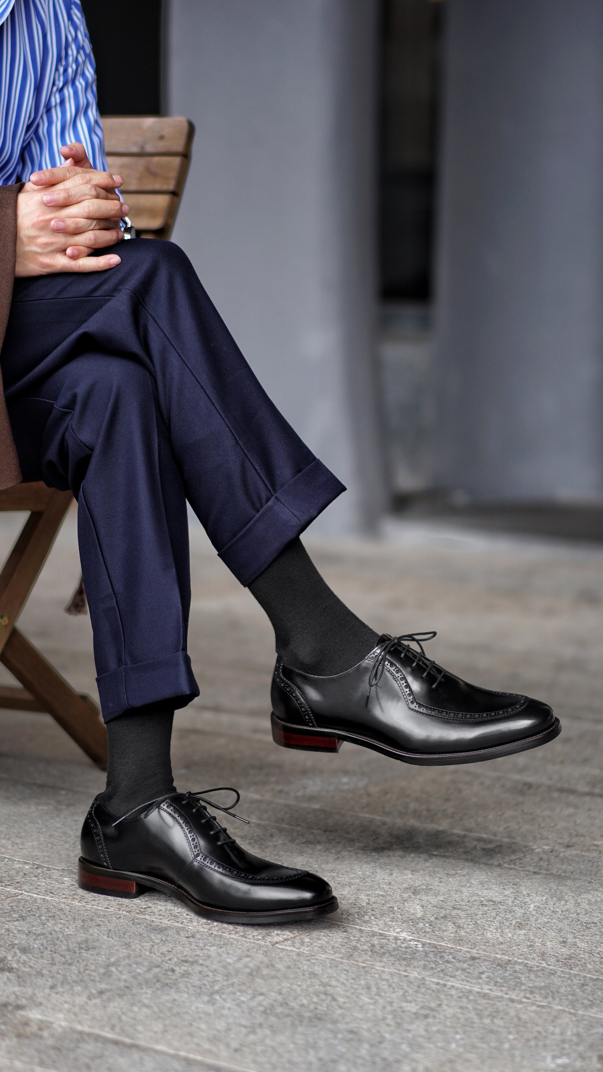 men's black formal dress shoes Oxfords