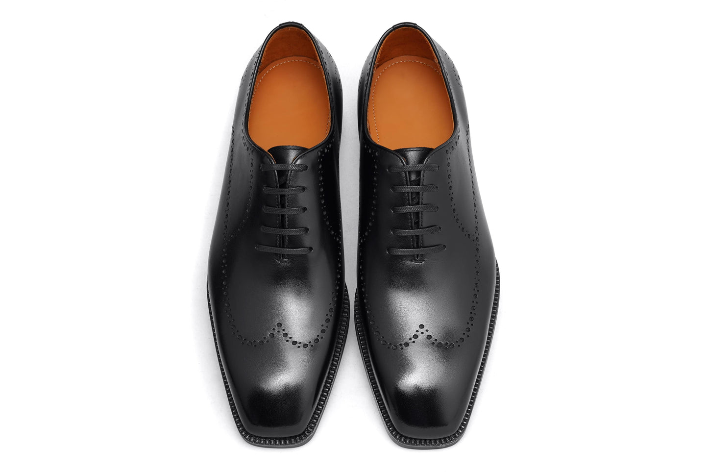 The Shadow Black Wingtip Oxford Brogues