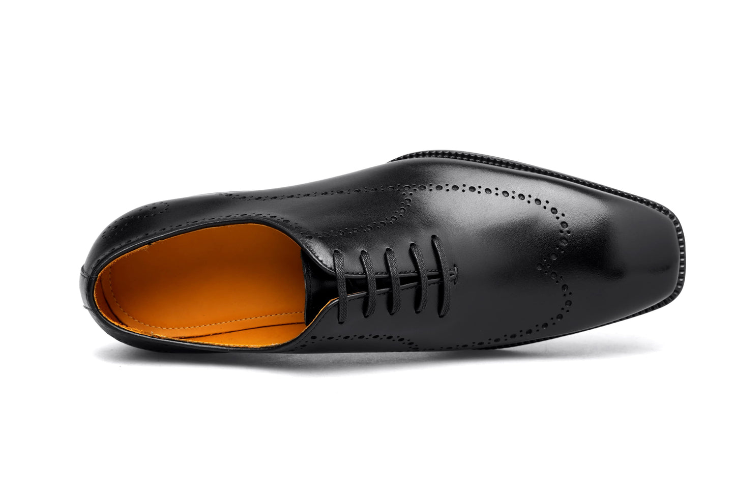 The Shadow Black Wingtip Oxford Brogues