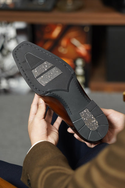 The Maverick Tan Wingtip Oxford Brogues