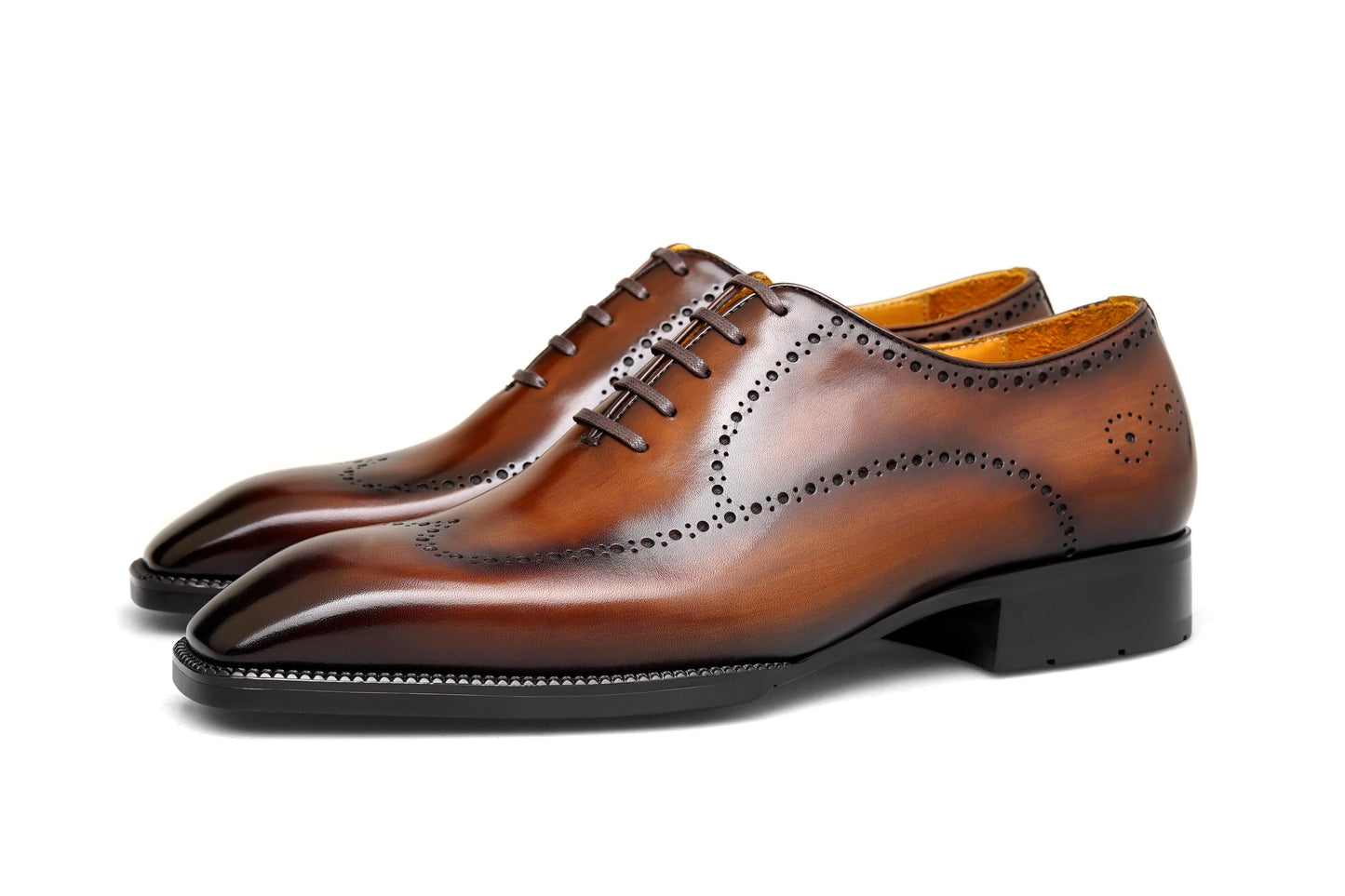The Maverick Tan Wingtip Oxford Brogues