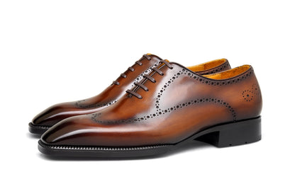 The Maverick Tan Wingtip Oxford Brogues