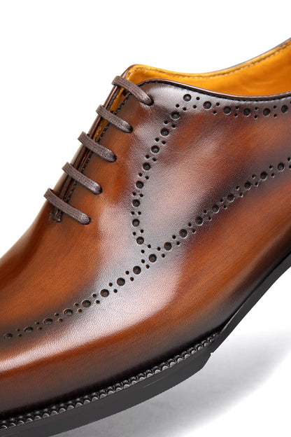 The Maverick Tan Wingtip Oxford Brogues