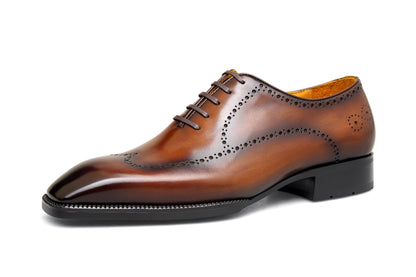 The Maverick Tan Wingtip Oxford Brogues