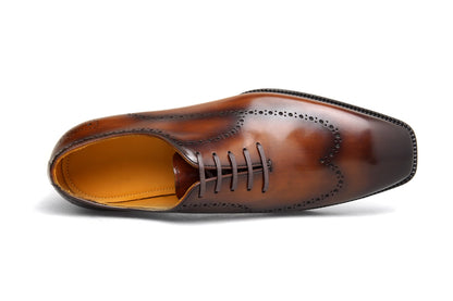 The Maverick Tan Wingtip Oxford Brogues