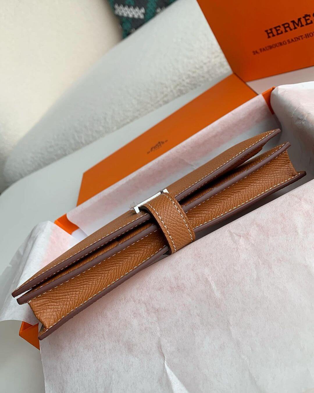 Hermès Béarn wallet "GOLDEN BROWN"