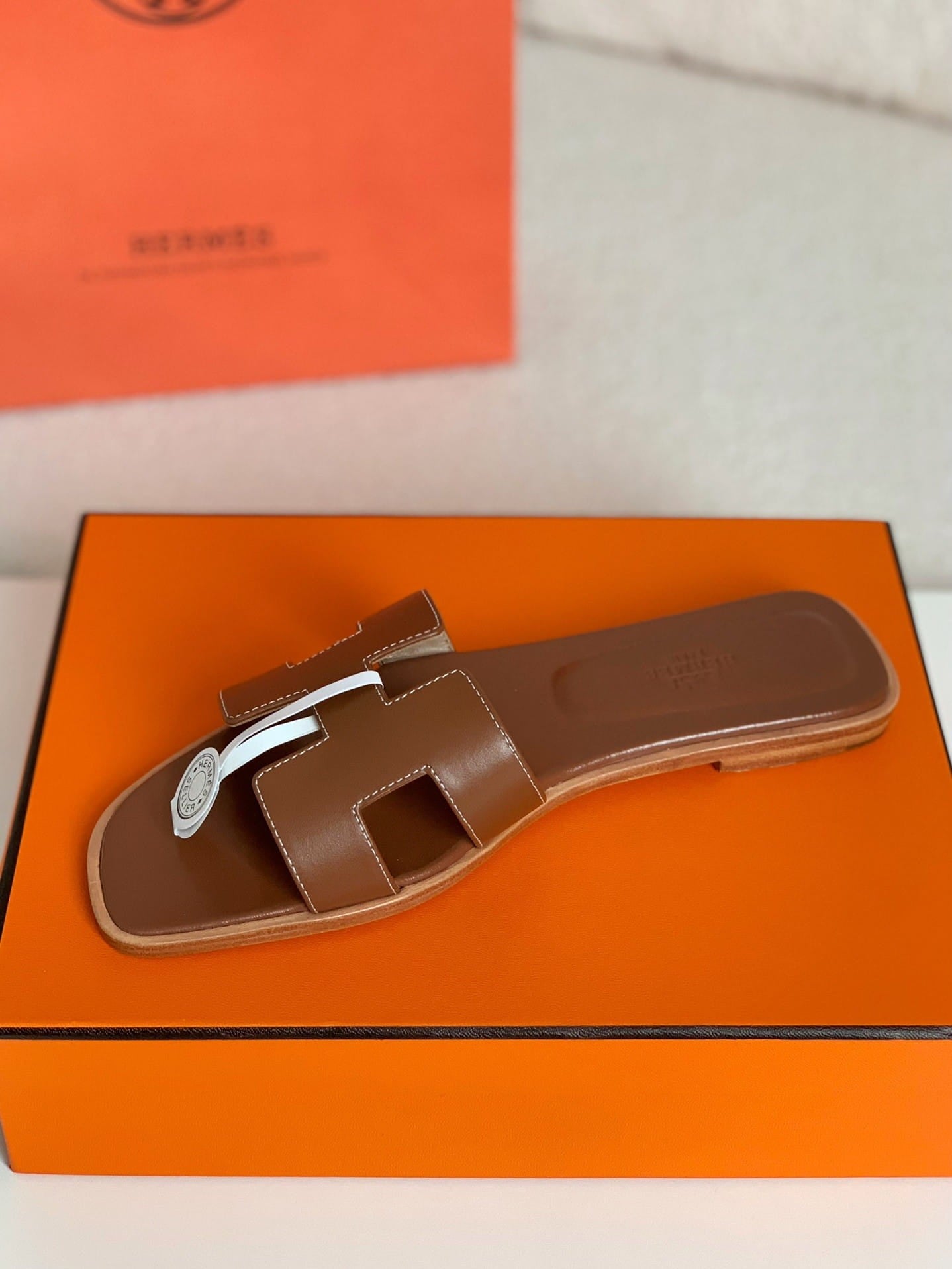 Hermès Gold Oran Women's Sandals