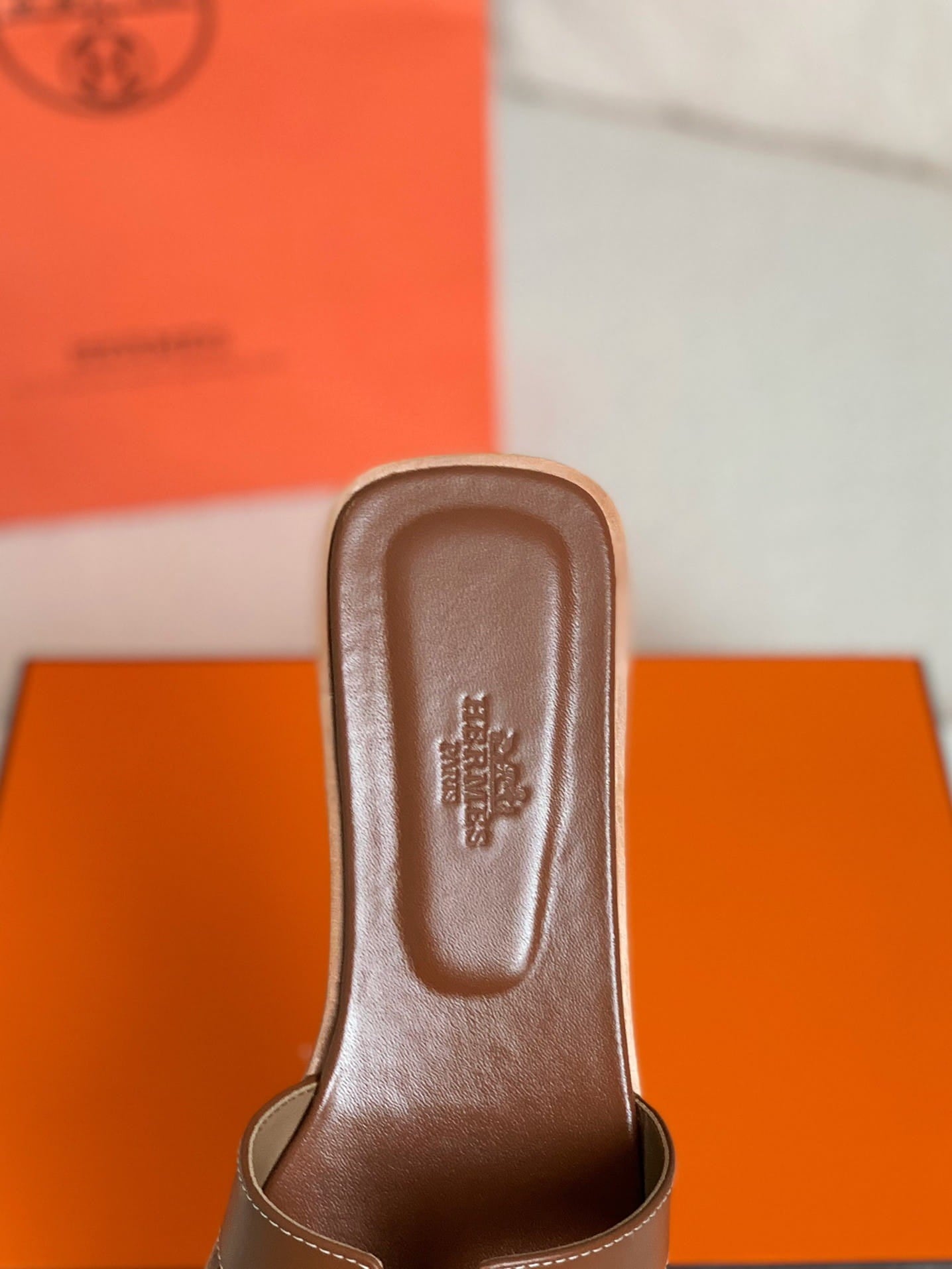 Hermès Gold Oran Women's Sandals