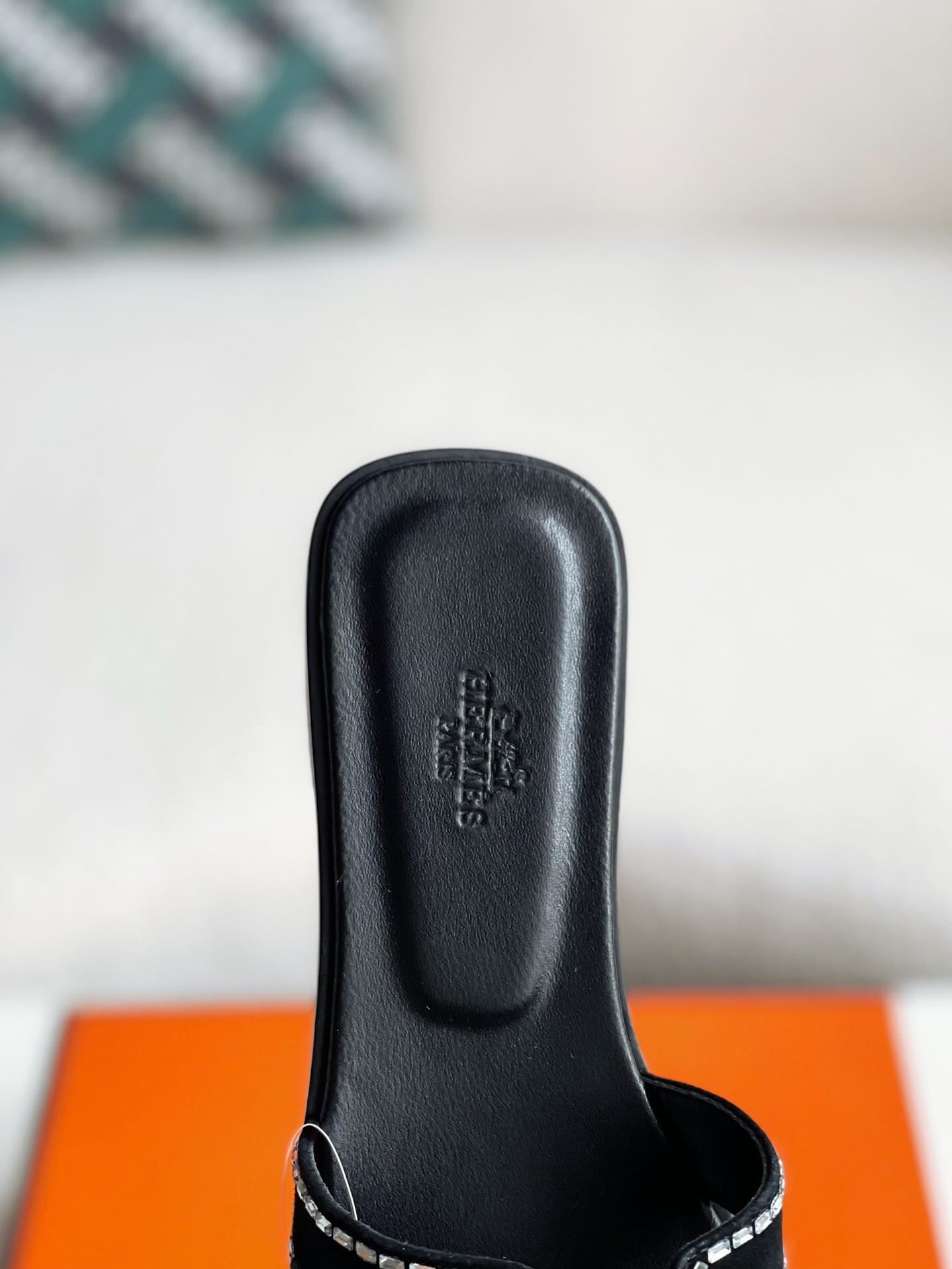 Hermès Noir Black Oran Women's Sandals