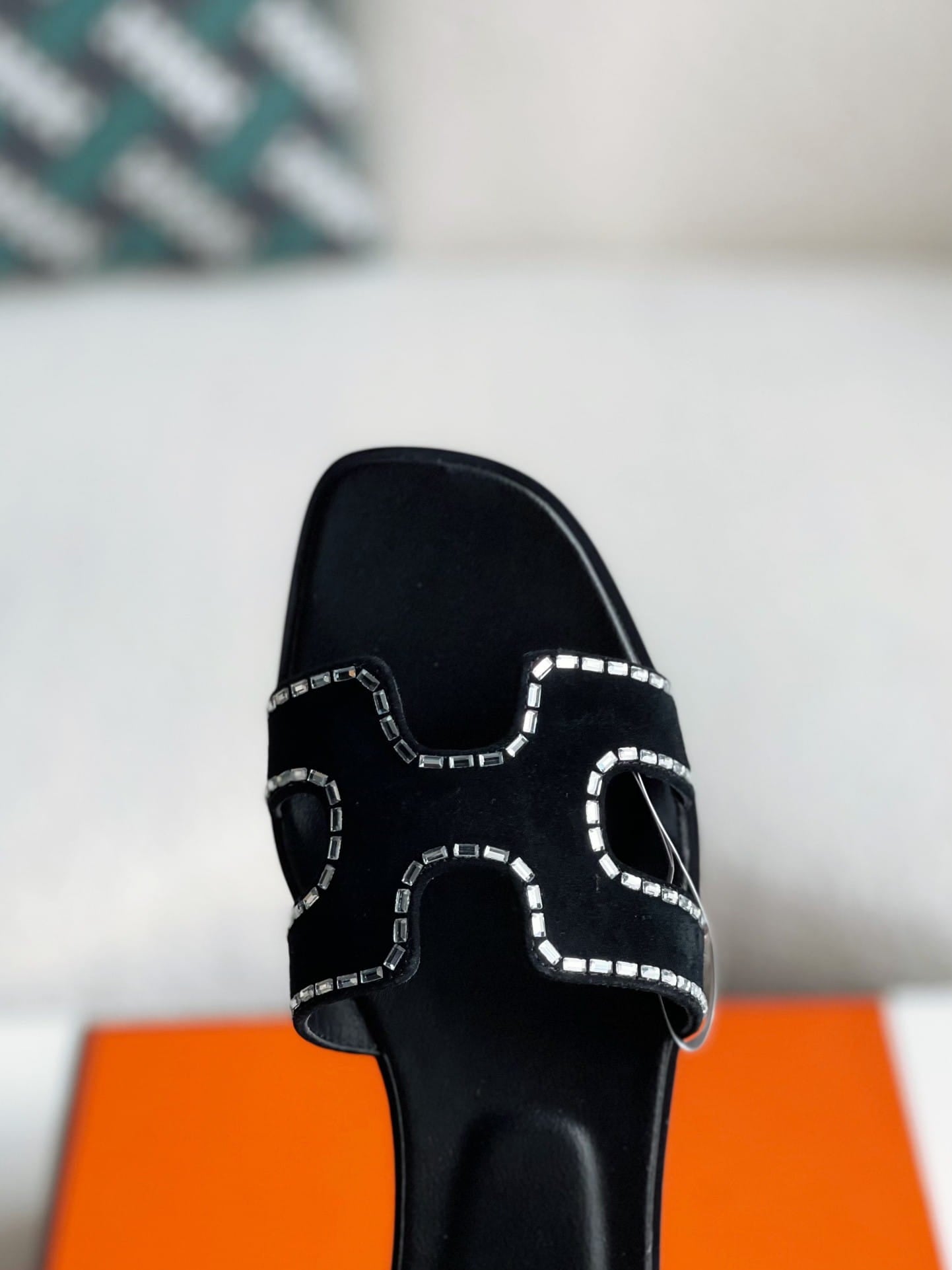 Hermès Noir Black Oran Women's Sandals