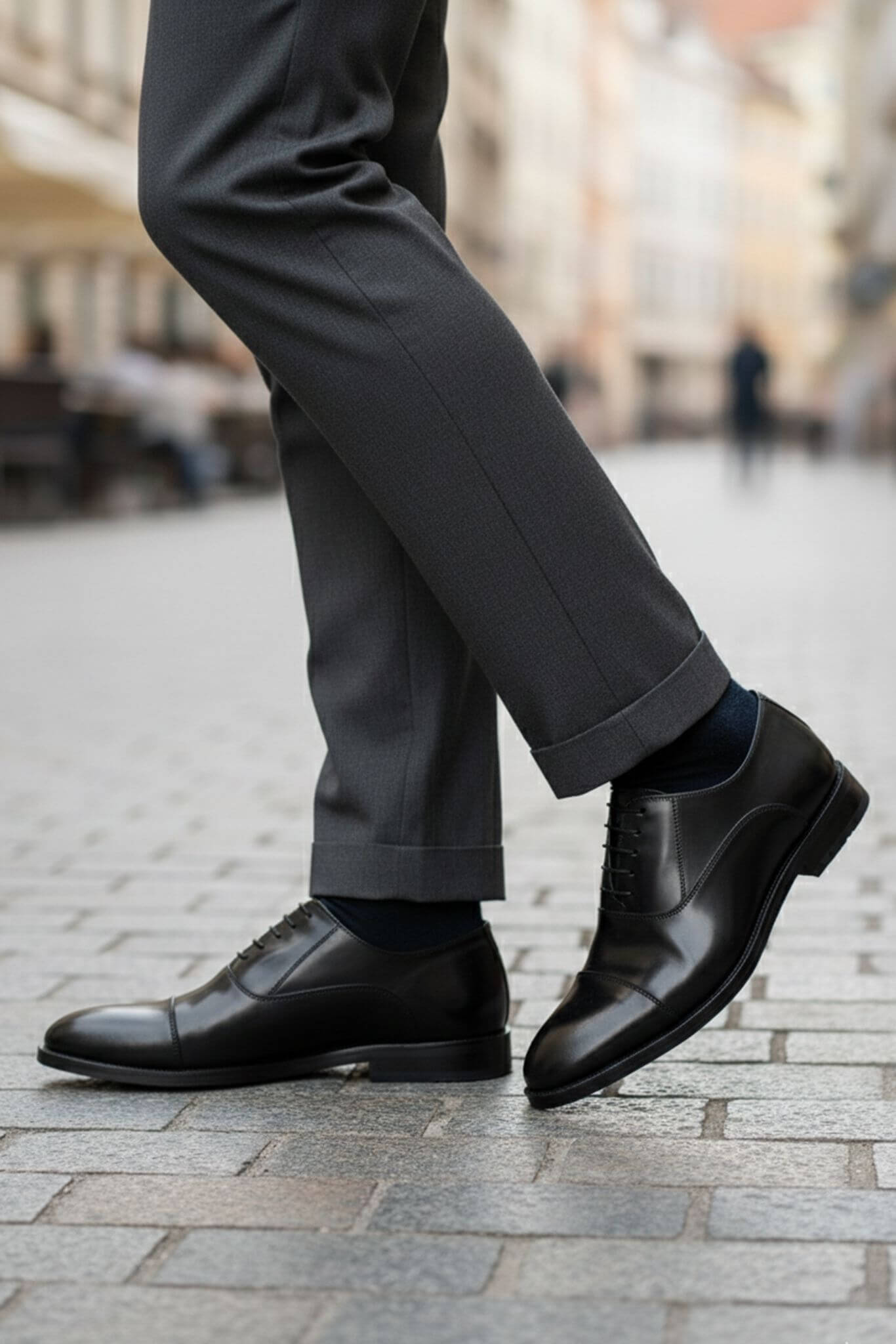 Milano Cap-Toe Oxford — Jet Black