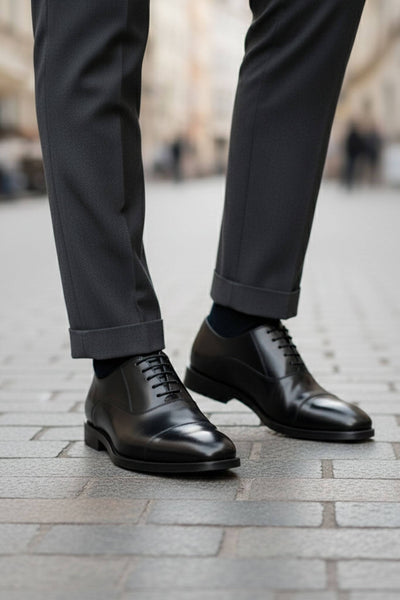 grey dress shoes with black pants Milano Cap-Toe Oxford — Jet smarttag_not_voice_wear Long Black Sequin Prom Comfortable Derby Lacing Size(<a href=