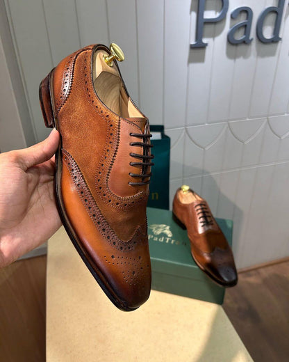 Signature Brown Brogue Oxfords