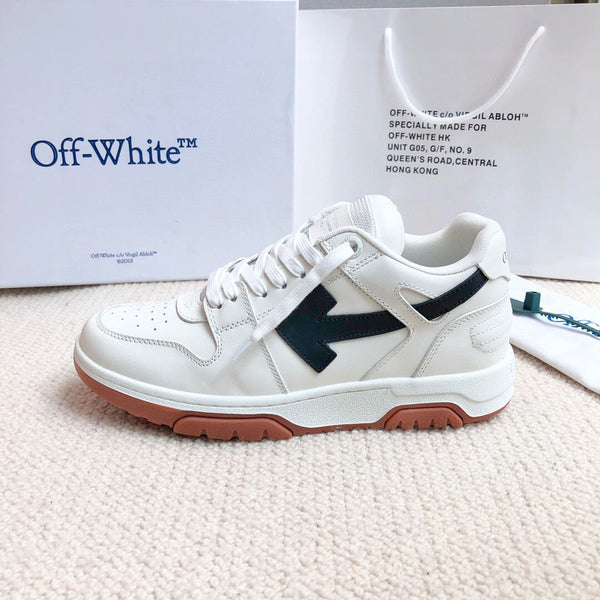 LeatherlowtrainersOFFGREYWHITE