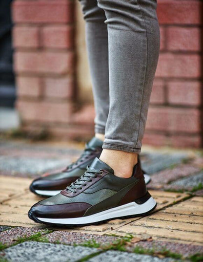 Lecce Green High-Top Sneakers for Streetwear & Casual Style 