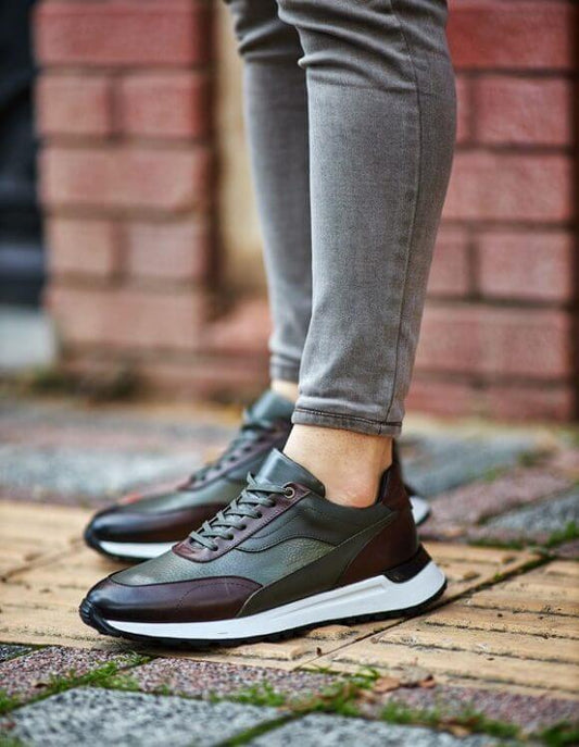 Lecce Green High-Top Sneakers for Streetwear & Casual Style 