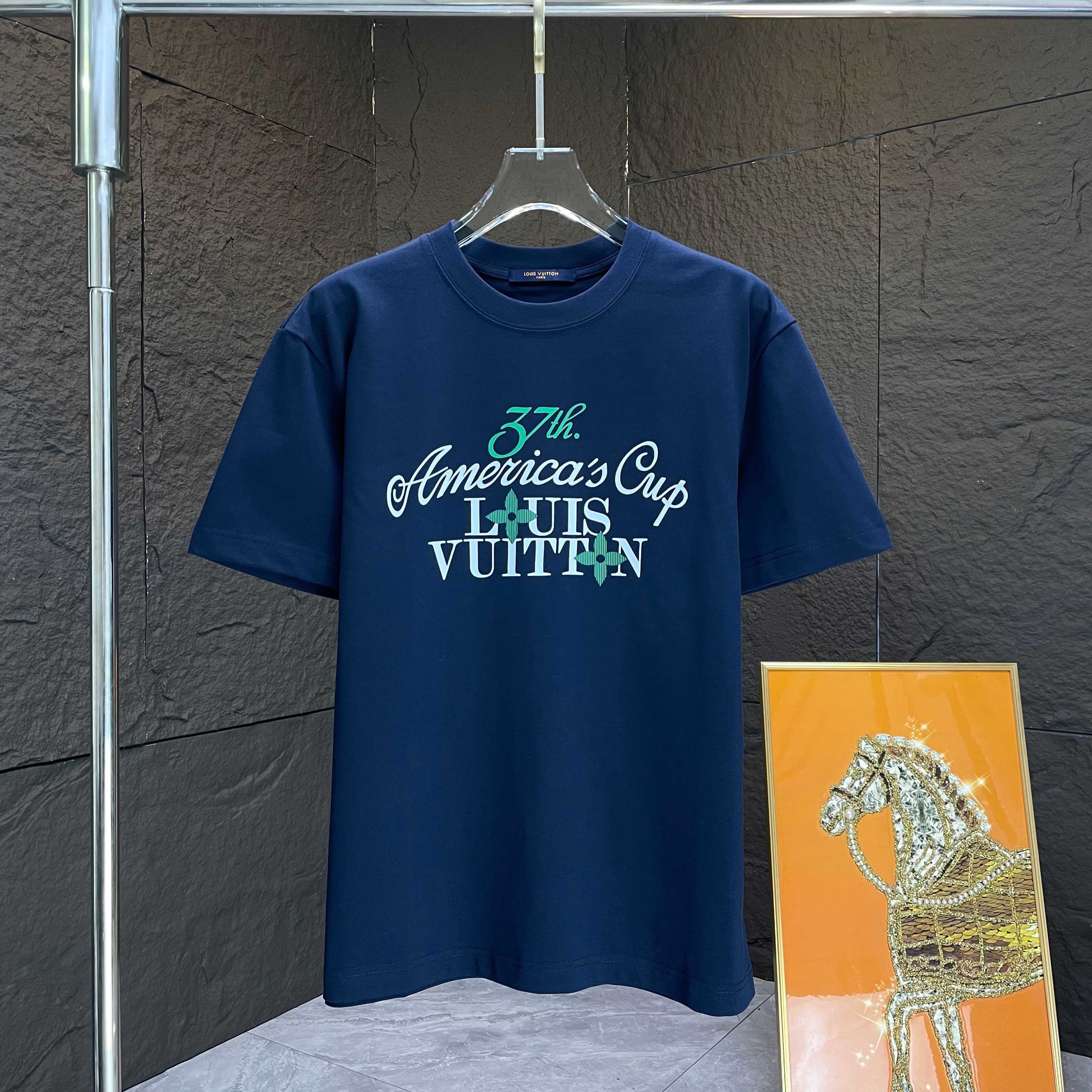 Louis Vuitton 37th America's Cup Graphic T-Shirt – Navy Blue