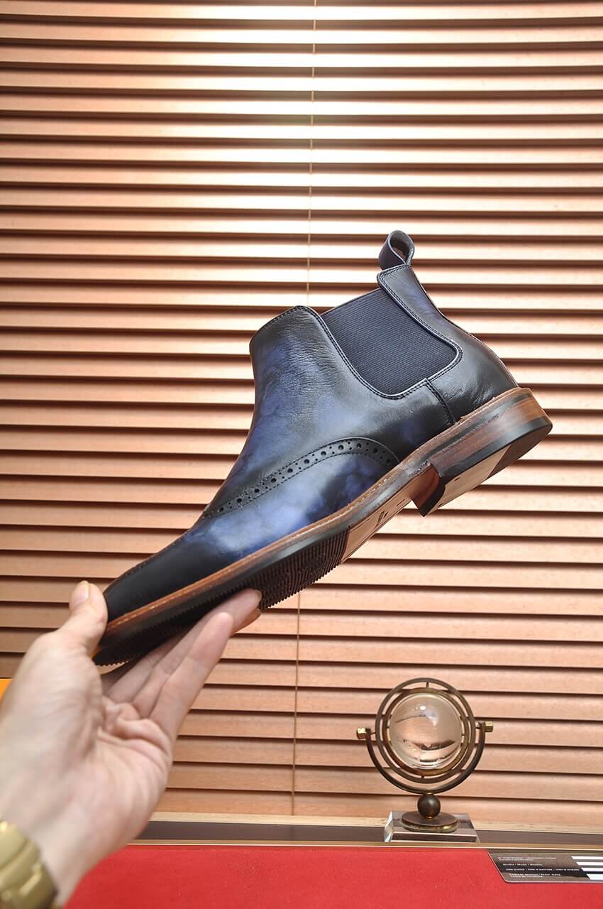 Louis Vuitton Chelsea Boot – Blue Camouflage Patina Leather