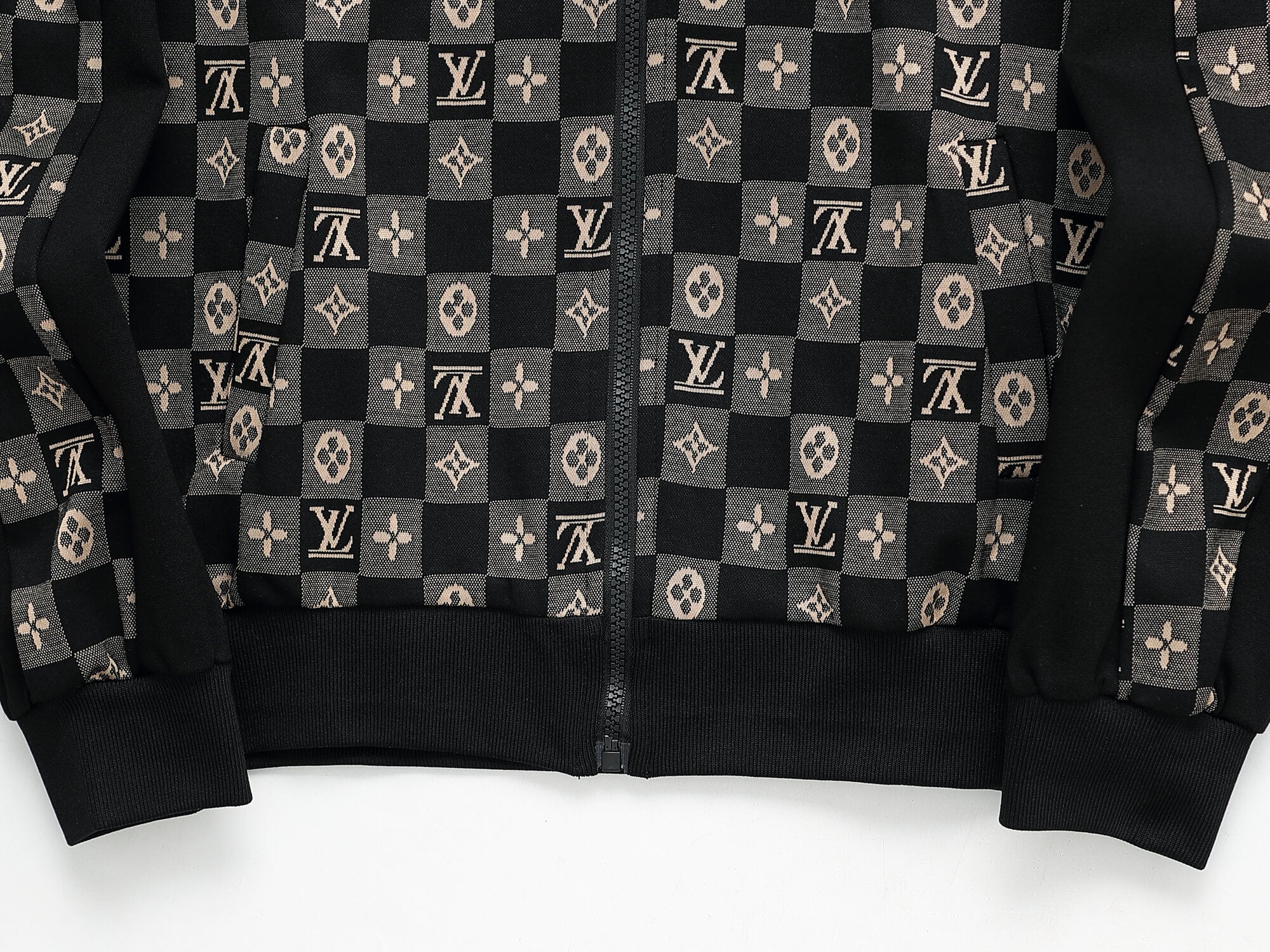 Louis Vuitton Damier Monogram Jacquard Tracksuit Black – Hollo Shoe