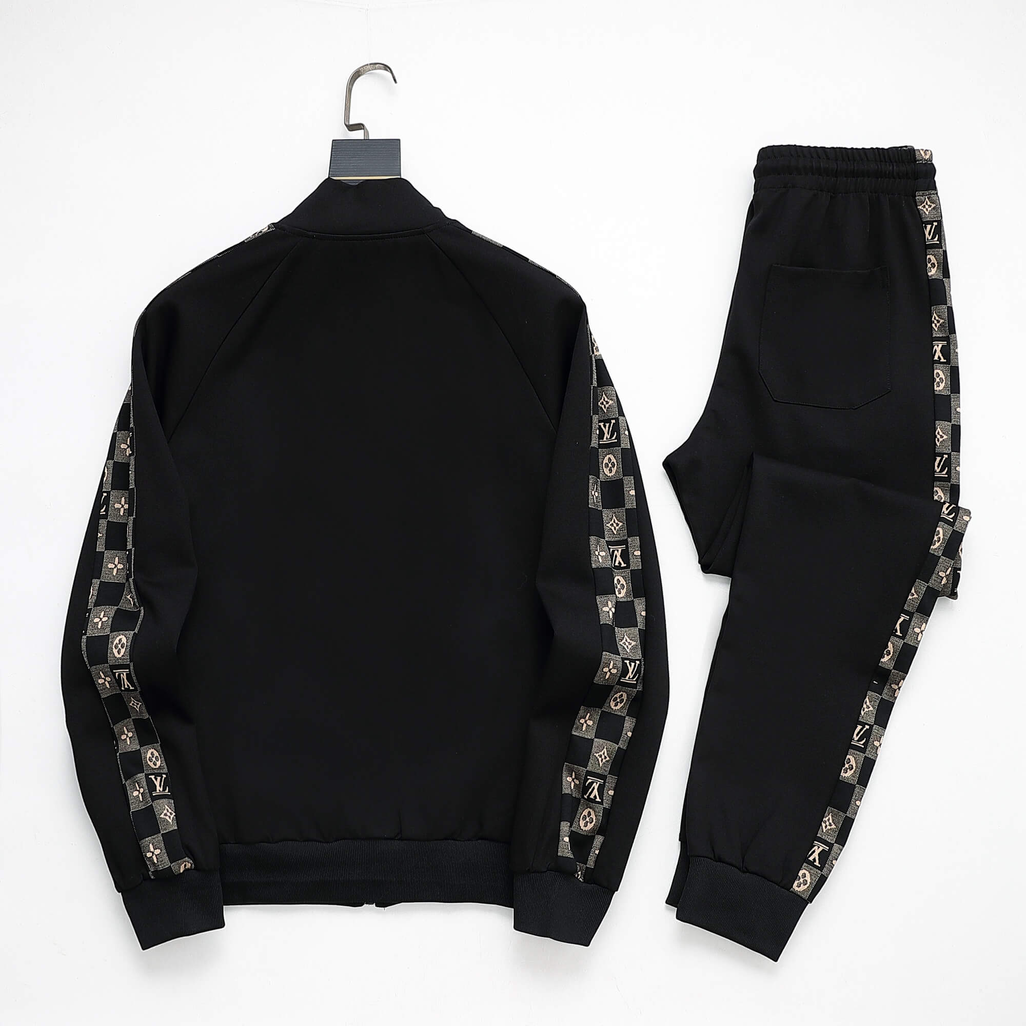 Louis Vuitton Damier Monogram Jacquard Tracksuit Black – Hollo Shoe