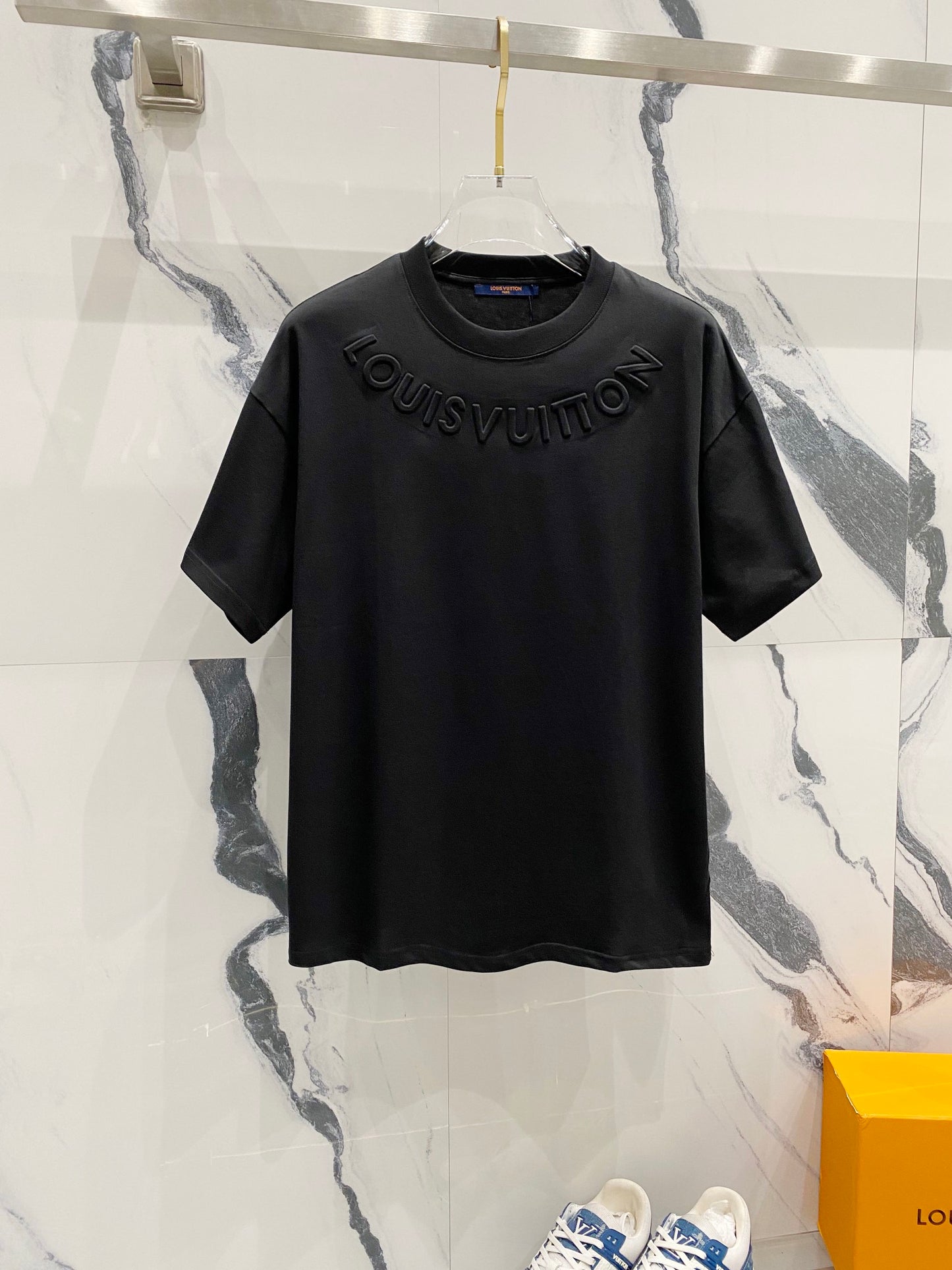 Louis Vuitton Embossed Signature T-Shirt – Black