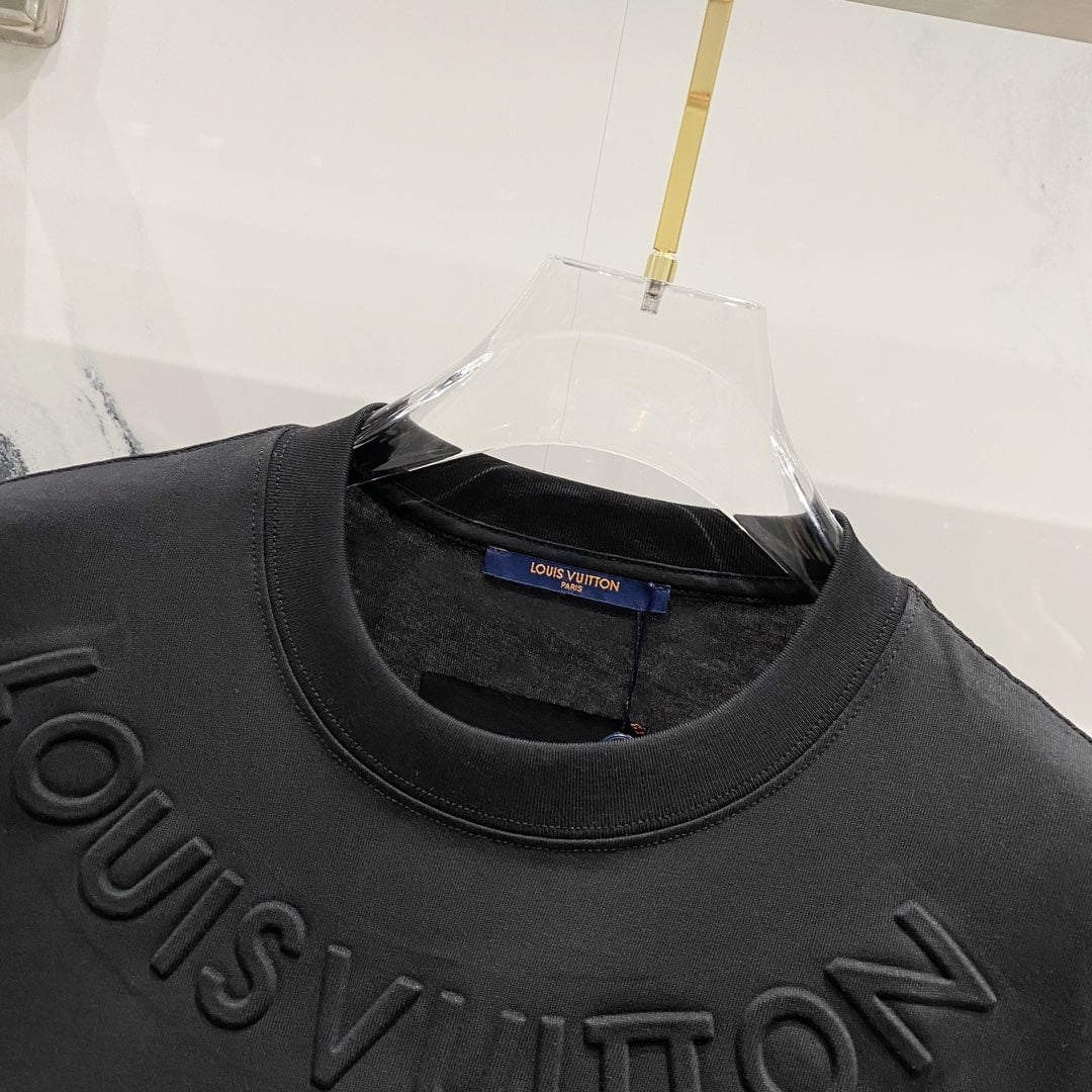 Louis Vuitton Embossed Signature T-Shirt – Black