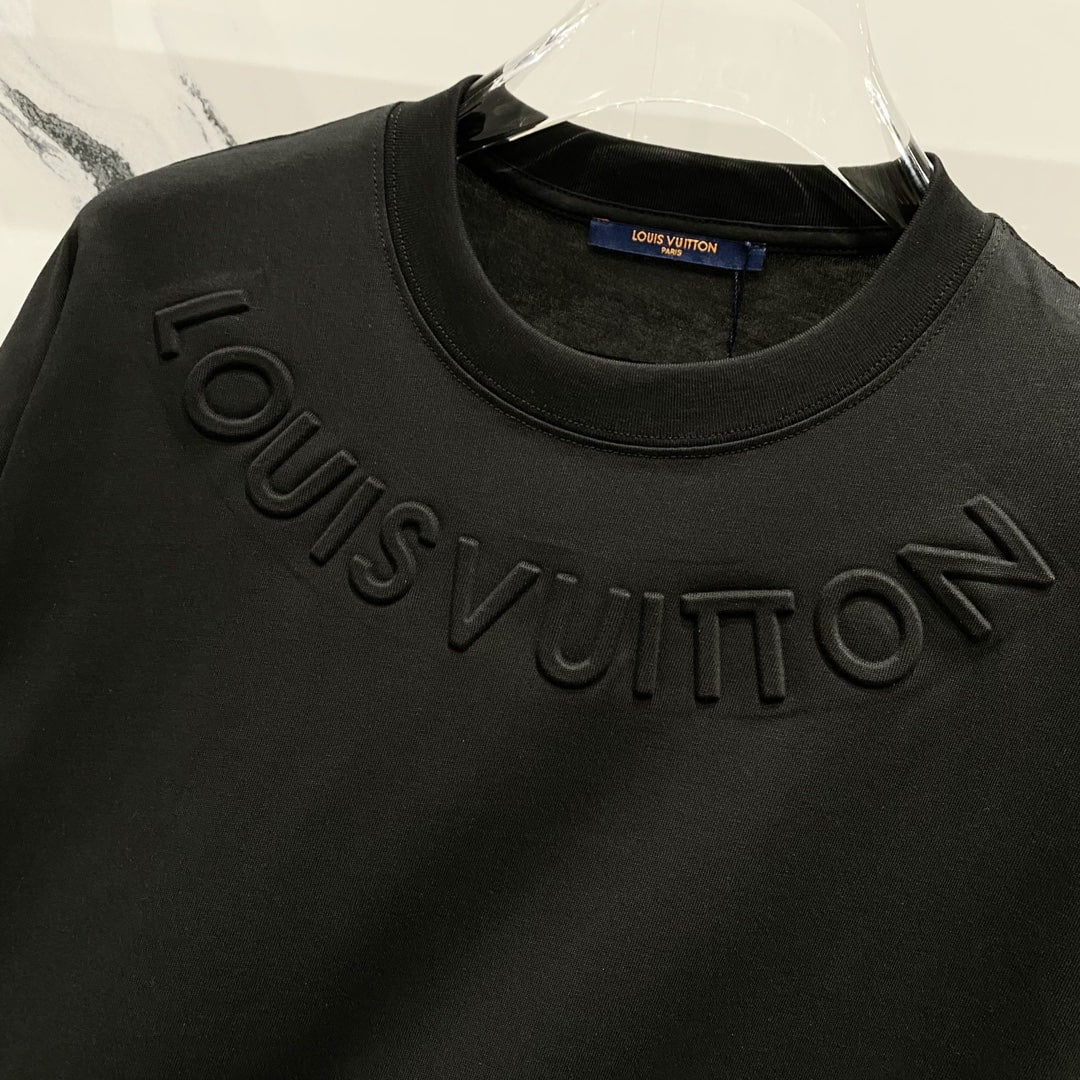 Louis Vuitton Embossed Signature T-Shirt – Black