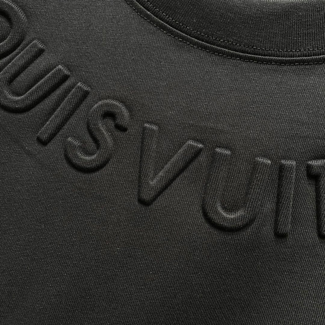 Louis Vuitton Embossed Signature T-Shirt – Black