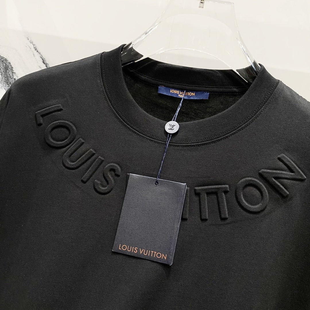 Louis Vuitton Embossed Signature T-Shirt – Black