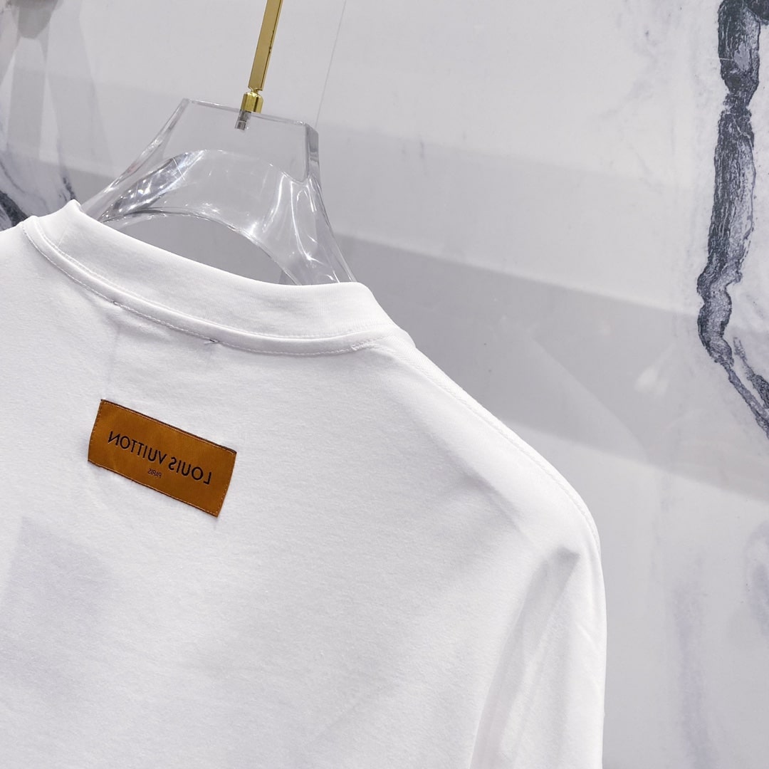 Louis Vuitton Embossed Signature T-Shirt – White
