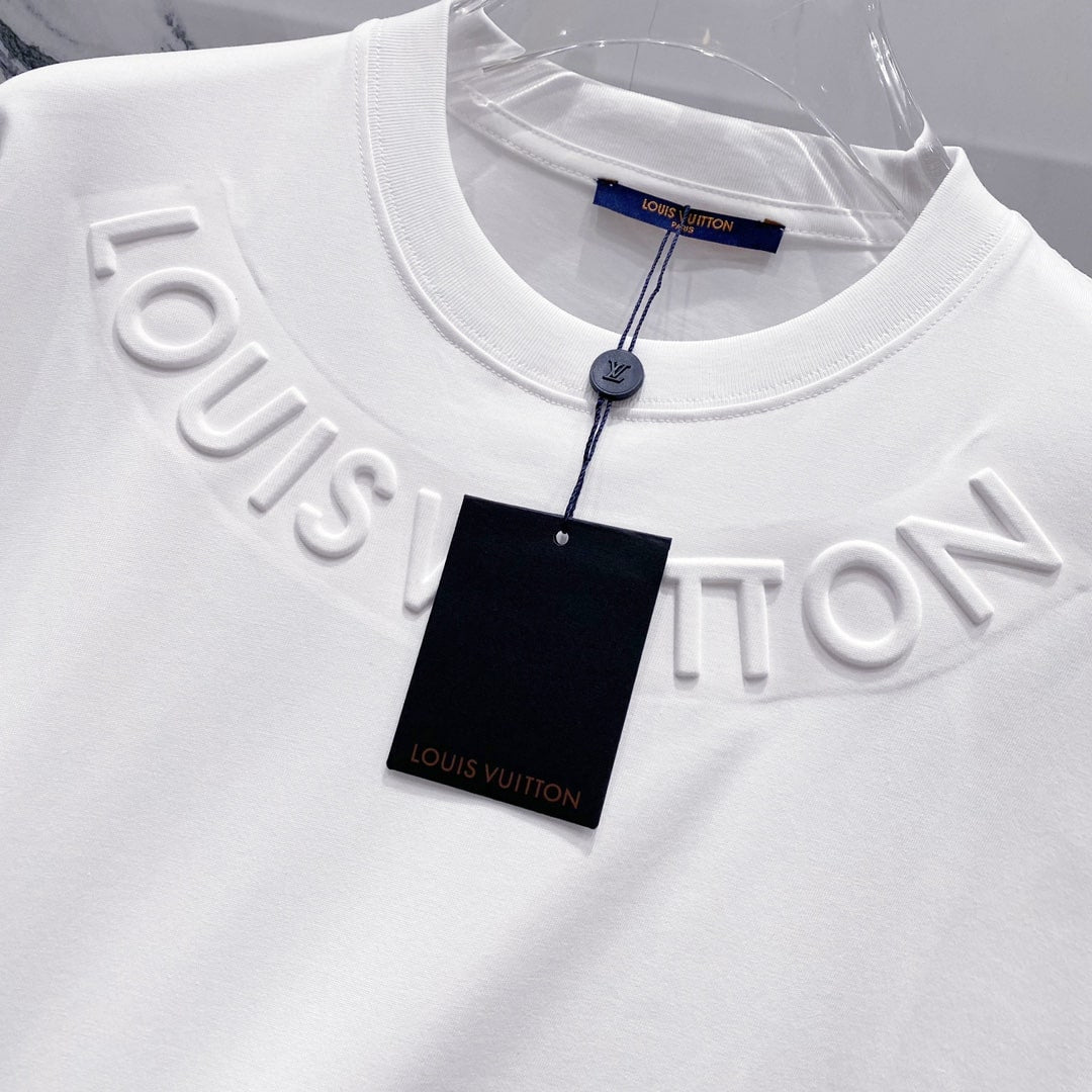 Louis Vuitton Embossed Signature T-Shirt – White