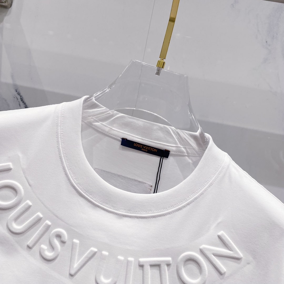 Louis Vuitton Embossed Signature T-Shirt – White