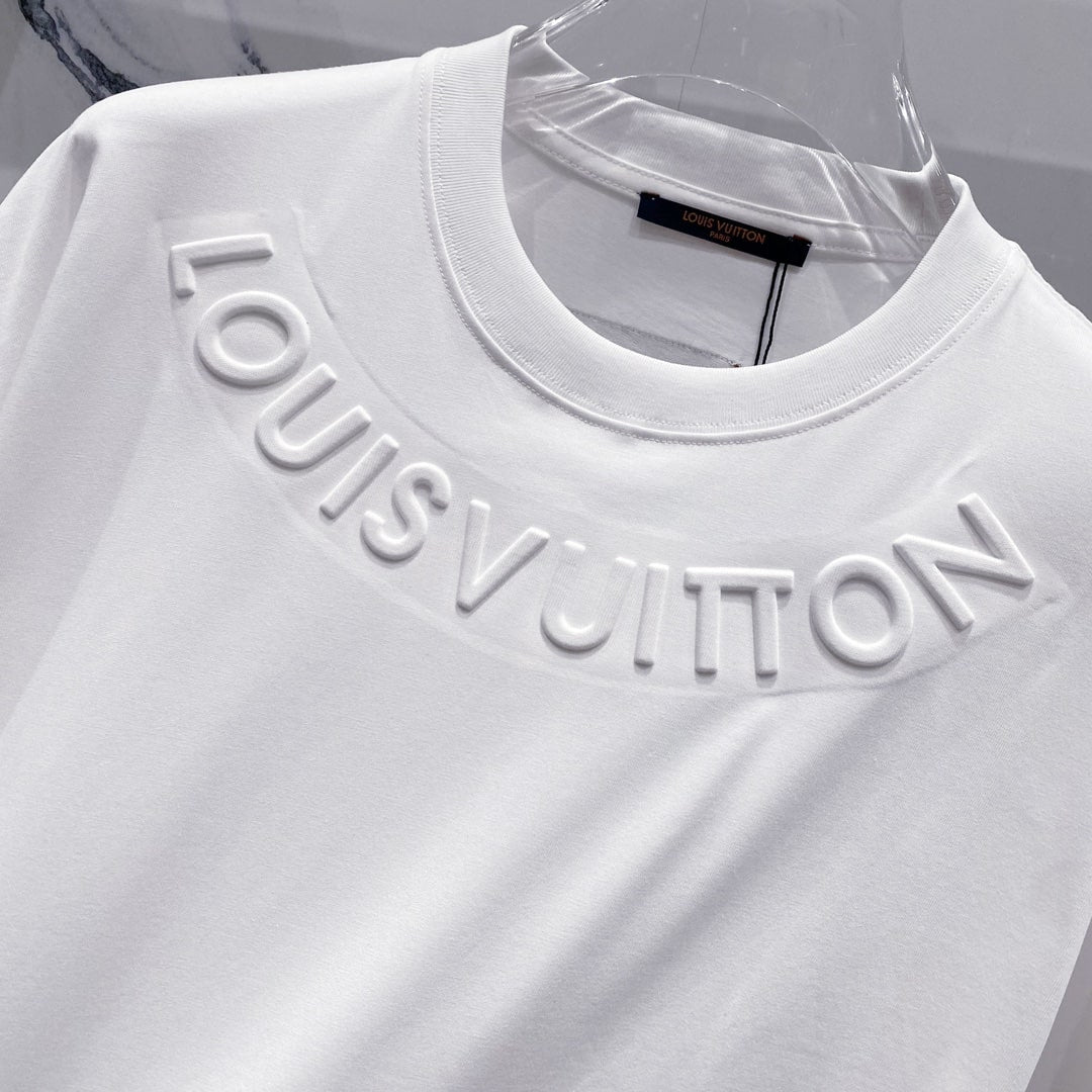 Louis Vuitton Embossed Signature T-Shirt – White