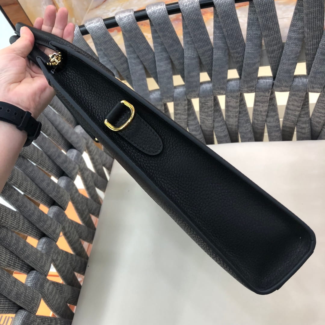 Louis Vuitton LV Armand Briefcase - Black Taurillon & Crocodile Leather
