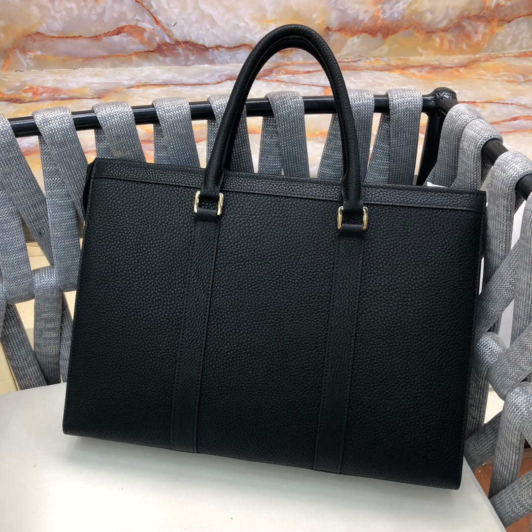 Louis Vuitton LV Armand Briefcase - Black Taurillon & Crocodile Leather
